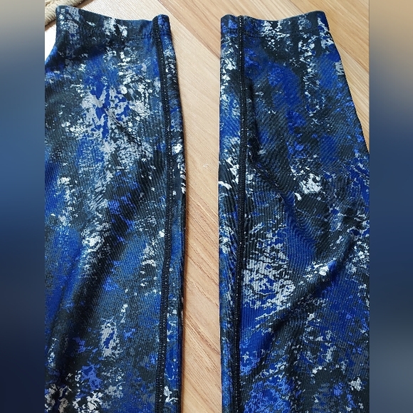 Eddie Bauer Womens High Rise Leggings Yoga Workout Pants Small Black Blue Gray - Picture 4 of 10